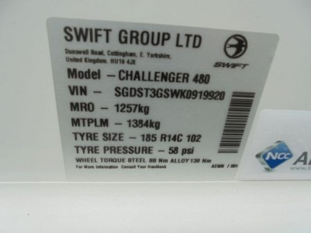 2019 Swift Challenger 480