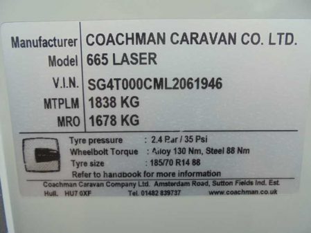 2020 Coachman LASER 665/4