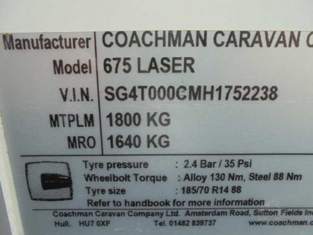 2017 Coachman LASER 675