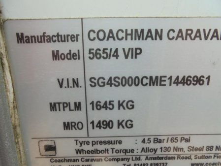 2014 Coachman VIP 565/4