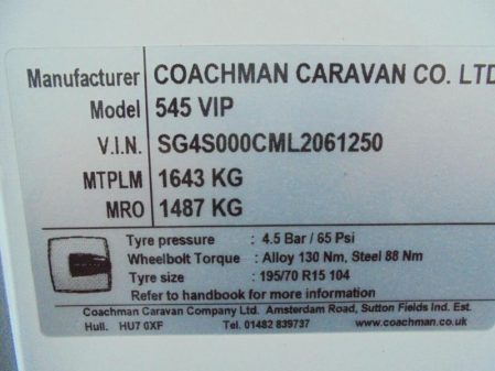 2020 Coachman VIP 545/4