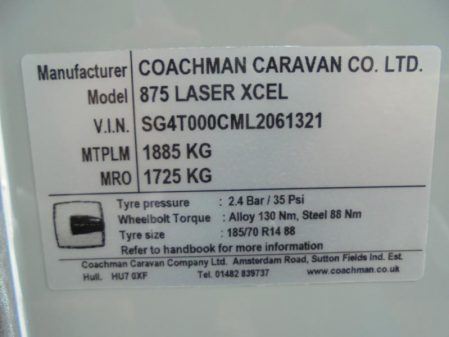 2020 Coachman LASER XCEL 875