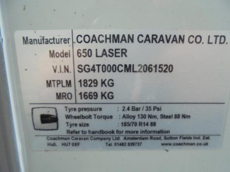2020 Coachman LASER 650/4