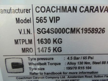 2019 Coachman VIP 565/4