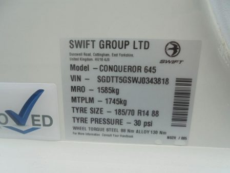 2018 Swift CONQUEROR 645