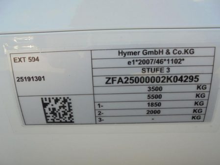 2019 Hymer EXSIS T 594 130