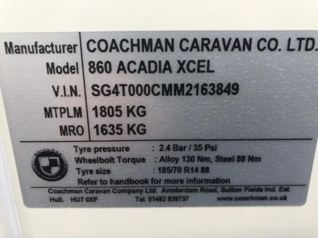 2021 Coachman Acadia 860