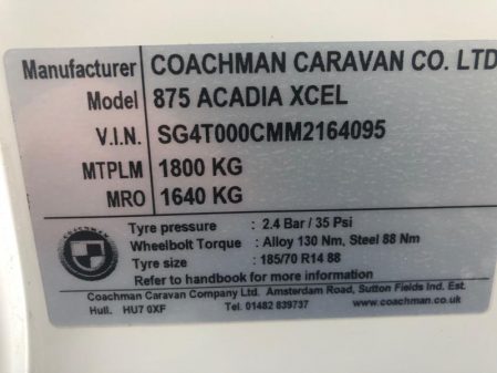 2021 Coachman Acadia 875