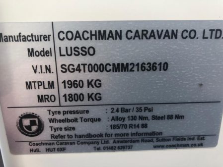 2021 Coachman Lusso