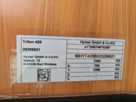 2021 Eriba Triton 420