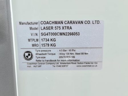 2022 Coachman Laser 575 Xtra