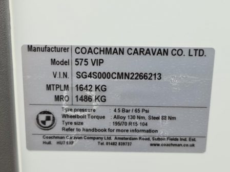 2022 Coachman Vip 575