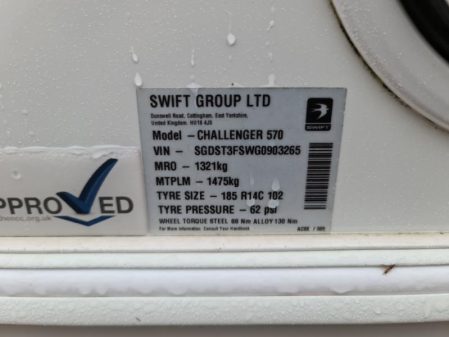 2016 Swift Challenger 570