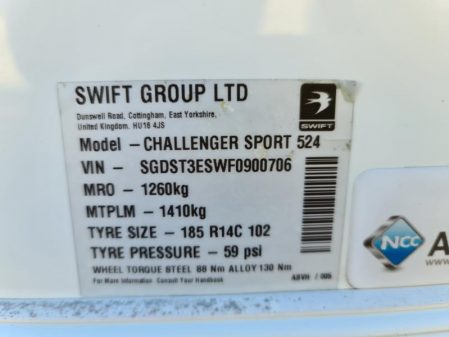 2015 Swift Challenger Sport 524 SR