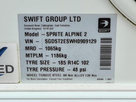 2017 Sprite ALPINE 2