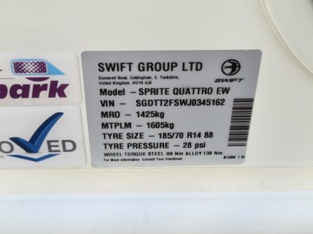 2018 Swift Sprite Quattro EW