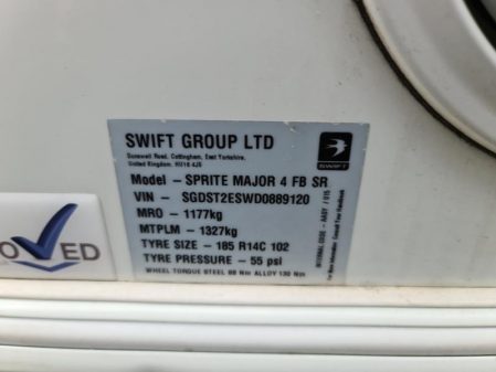 2013 Swift Sprite Major 4 FB
