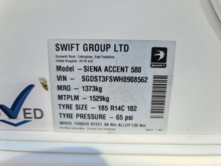 2017 Swift Siena Accent 580