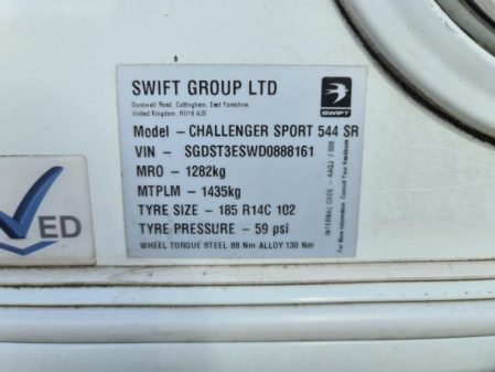 2013 Swift Challenger 544