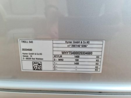 2022 Eriba Troll 540