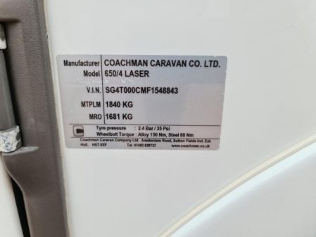 2015 Coachman Laser 650
