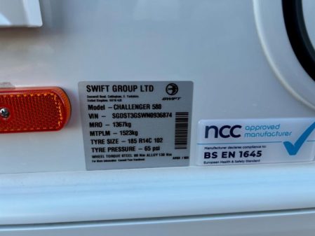 2022 Swift Challenger 580