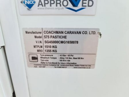 2016 Coachman Pastiche 575
