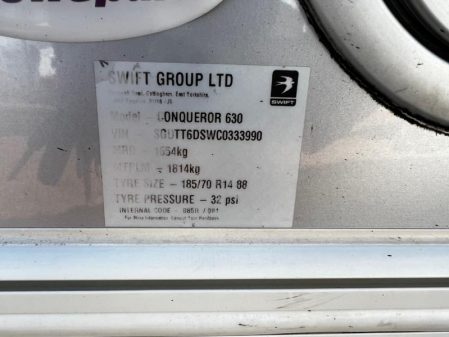 2012 Swift Conqueror 630
