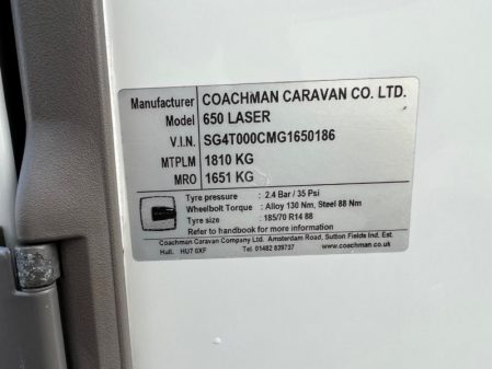 2016 Coachman Laser 650