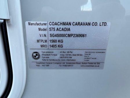 2023 Coachman Acadia 575