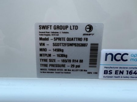 2023 Swift Sprite Quattro FB