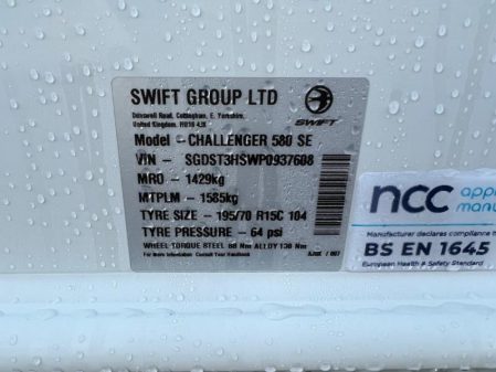 2023 Swift Challenger 580 SE