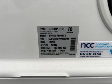 2023 Swift Sprite Alpine 2