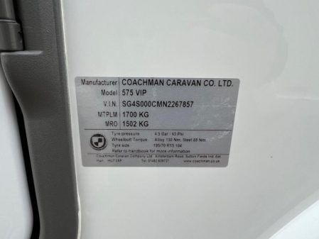 2022 Coachman VIP 575
***See notes re service***