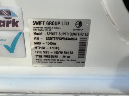 2020 Swift Sprite Super Quattro EB