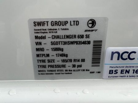 2023 Swift Challenger 650 SE