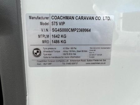 2023 Coachman VIP 575