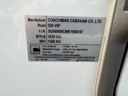 2019 Coachman VIP 520