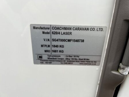 2015 Coachman Laser 620/4