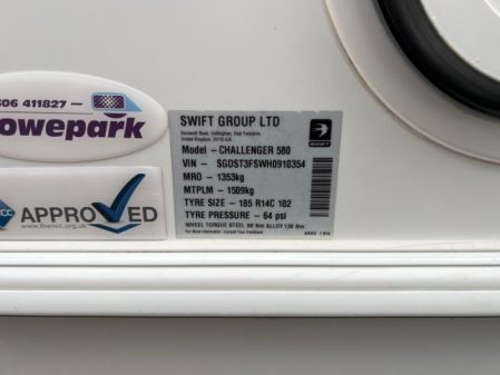 2017 Swift Challenger 580