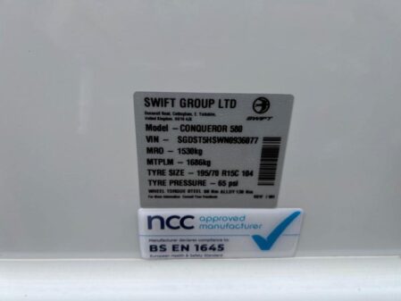 2022 Swift Conqueror 580