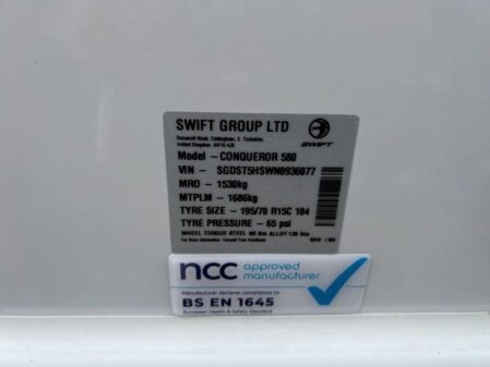 2022 Swift Conqueror 580