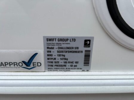 2016 Swift Challenger 570