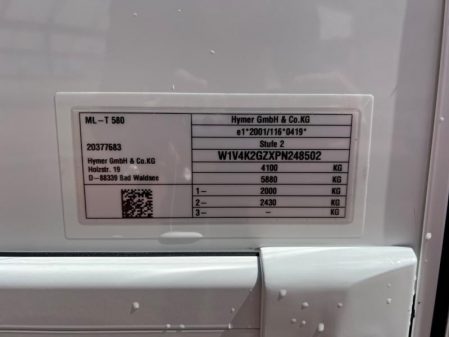 2023 Hymer MLT 580