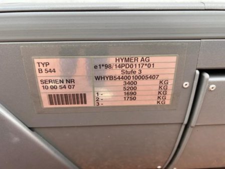 2000 Hymer B544