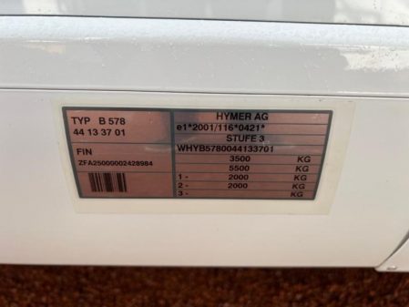 2013 Hymer B578