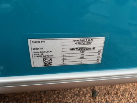 2024 Eriba Touring 540 Harbour Blue Edition
