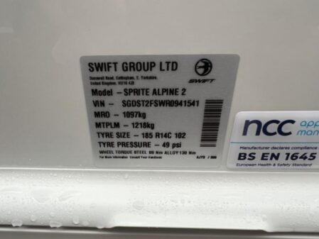 2024 Swift Sprite Alpine 2