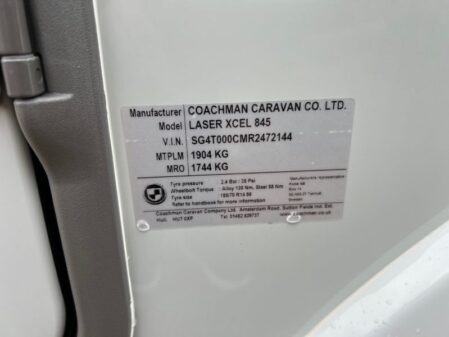 2024 Coachman Laser Xcel 845