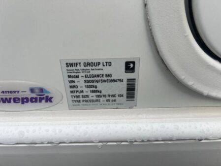 2014 Swift Elegance 580
a/con  m/mover